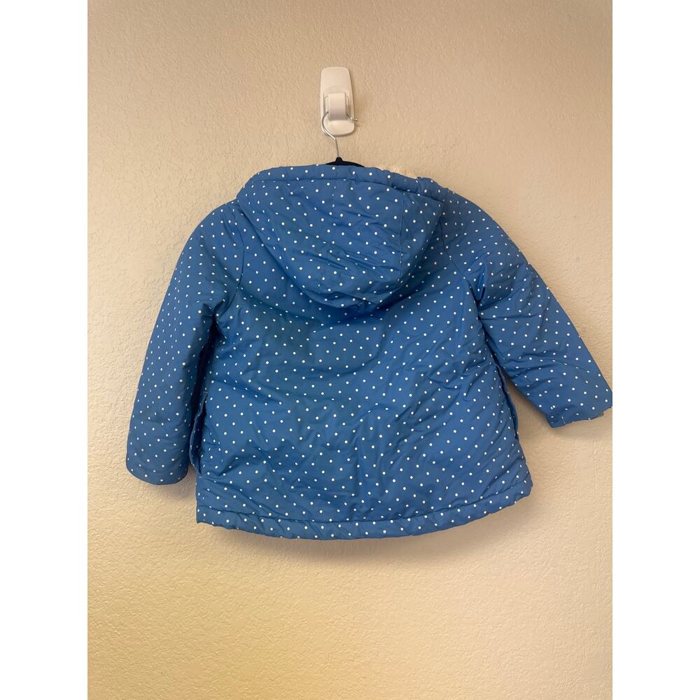 Mini Boden Sherpa Lined Anorak Polka Dot with Embroidered Guinea Pig - Picture 7 of 7